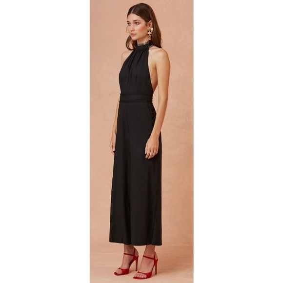 NWT Keepsake The Label Sleeveless, Wide Leg, Halter Jumpsuit - Picture 5 of 11